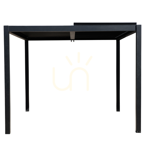 Kontrollera Pergola Gallery Direct Messina svart aluminium 300x400 cm