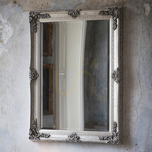 Spegel Gallery Direct Abbey silver barock rektangulär 109,5x79 cm small 1