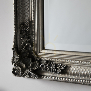 Spegel Gallery Direct Abbey silver barock rektangulär 109,5x79 cm small 3