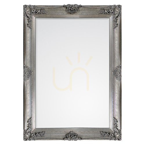 Kontrollera Spegel Gallery Direct Abbey silver barock rektangulär 109,5x79 cm
