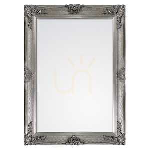 Spegel Gallery Direct Abbey silver barock rektangulär 109,5x79 cm small 0