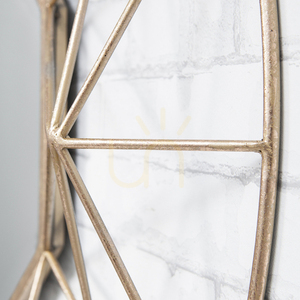 Spegel Gallery Direct Andromeda guld 89x89 cm metallram glas small 3