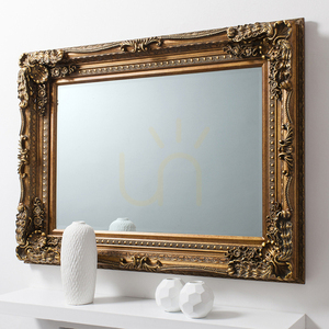 Spegel Gallery Direct Louis guld snidad 120x89,5 cm small 1