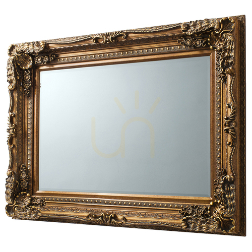 Kontrollera Spegel Gallery Direct Louis guld snidad 120x89,5 cm