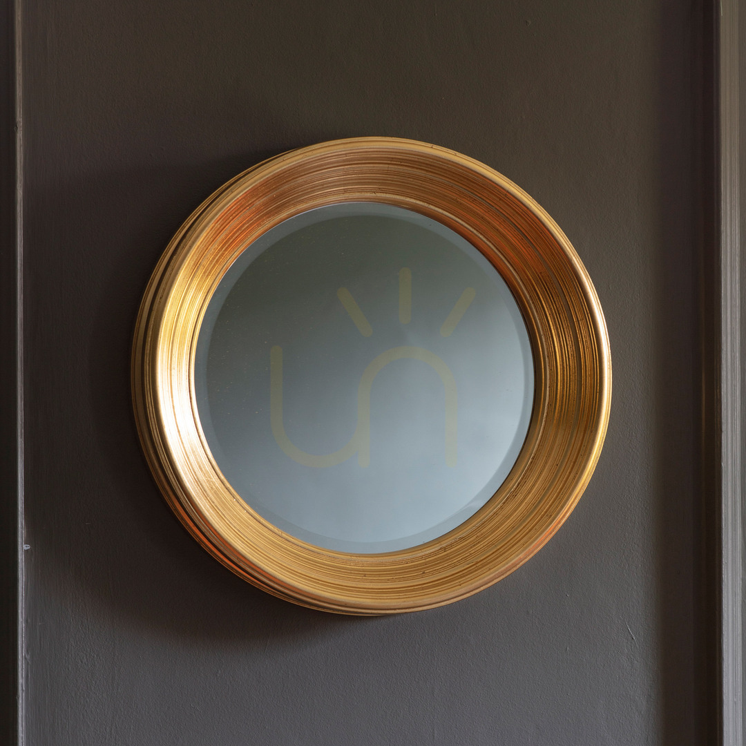 Utsikt Rund spegel Gallery Direct Chaplin guld 65 cm Rund spegel Gallery Direct Chaplin guld 65 cm