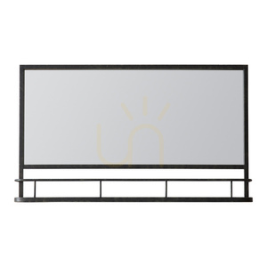Spegel Gallery Direct Emerson Overmantel med hylla charcoal 106x63 cm small 0