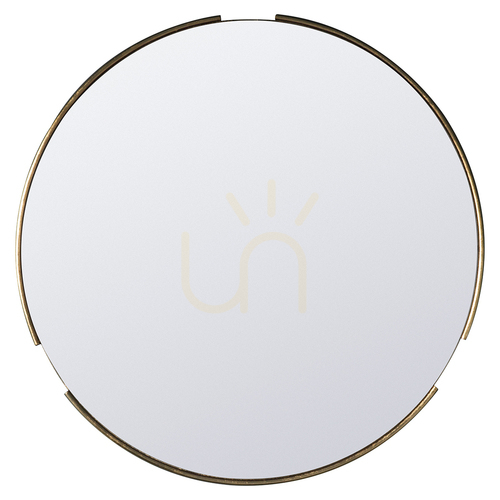 Kontrollera Rund spegel Gallery Direct Fitzroy guld 80 cm