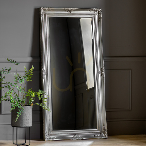 Kontrollera Helfigursspegel Gallery Direct Hampshire, antiksilver, 170 × 84 cm