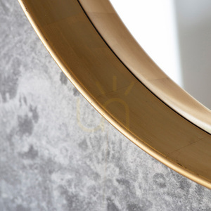 Rund spegel Gallery Direct Harvey guld 95x95 cm 2 Rund spegel Gallery Direct Harvey guld 95x95 cm small 2