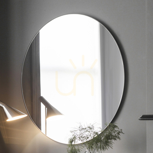 Rund spegel svart metall 100 cm Gallery Direct Hayle 5055999244862 small 1