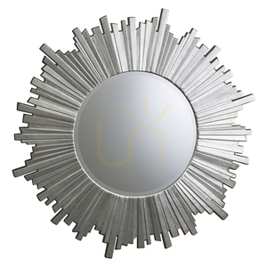 Spegel Gallery Direct Herzfeld rund silver starburst 100 cm small 0