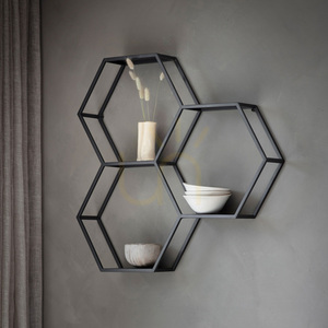 Hylla Gallery Direct Heston svart metall 70x68 cm small 1