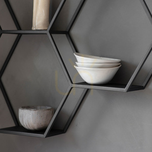 Hylla Gallery Direct Heston svart metall 70x68 cm small 2