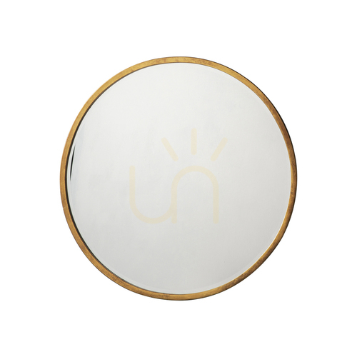 Kontrollera Rund spegel Gallery Direct Higgins antik guld 60 cm