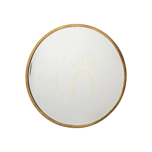 Rund spegel Gallery Direct Higgins antik guld 60 cm small 0