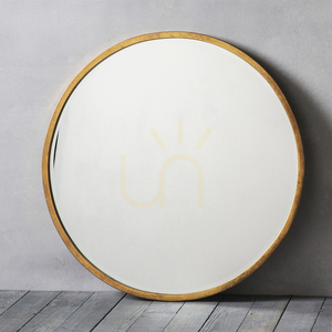 Rund väggspegel Gallery Direct Higgins antik guld 80 cm 1 Rund väggspegel Gallery Direct Higgins antik guld 80 cm small 1