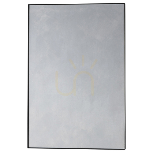 Kontrollera Gallery Direct Hurston svart spegel med metallram, 60 × 90 cm