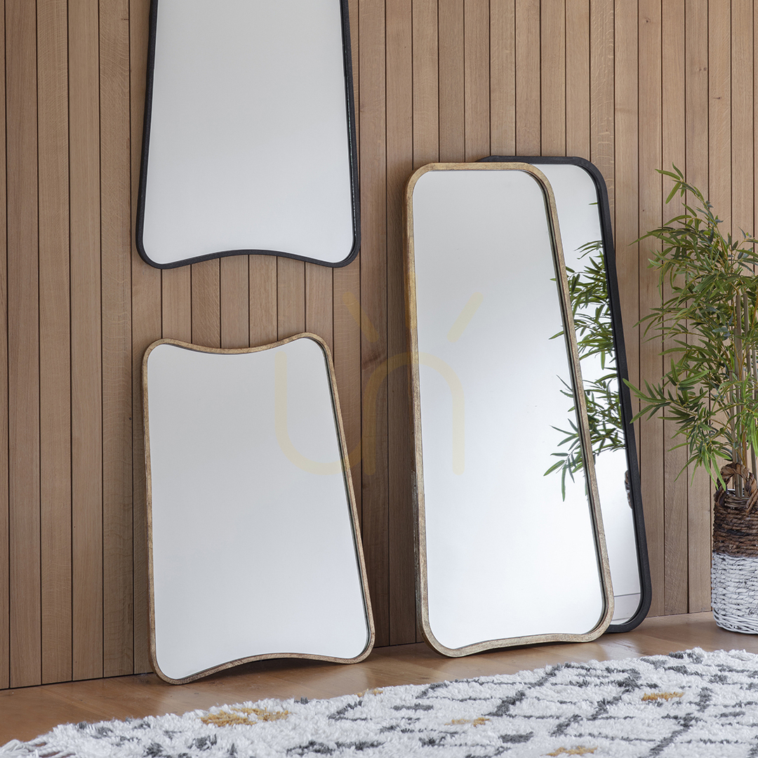 Display Spegel Gallery Direct Kurva guld metall 56,5x123 cm 5055999207409 Spegel Gallery Direct Kurva guld metall 56,5x123 cm 5055999207409