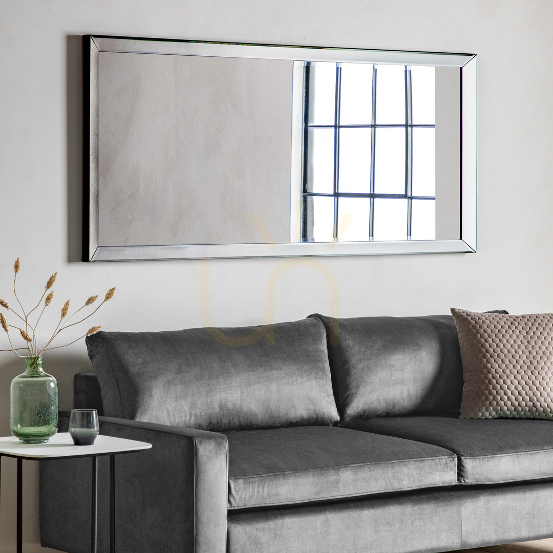 Förhandsvisning Spegel Gallery Direct Luna silver 51x142,5 cm Spegel Gallery Direct Luna silver 51x142,5 cm
