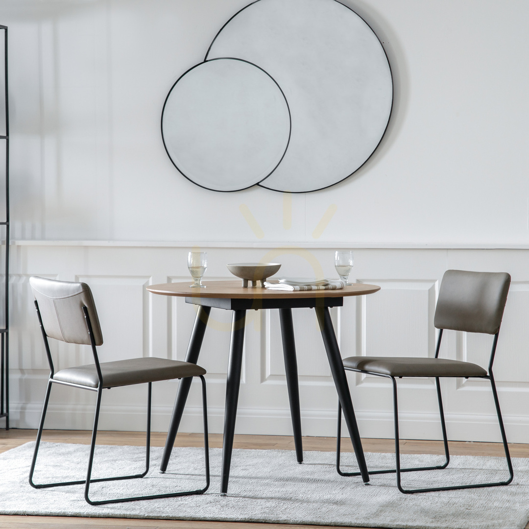 Utsikt Spegel Gallery Direct Ostia svart 108x90 cm Spegel Gallery Direct Ostia svart 108x90 cm