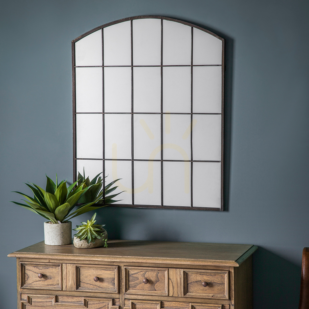 Display Spegel Gallery Direct Rockford svart metall 91x76 cm Spegel Gallery Direct Rockford svart metall 91x76 cm