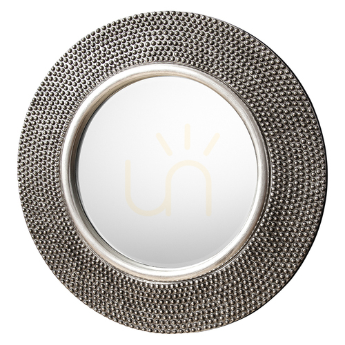 Kontrollera Rund spegel Gallery Direct Whittington 80 cm silver tennram bobble-effekt
