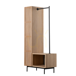 Garderob Gallery Direct Okayama öppen ek 80x45x175 cm small 3
