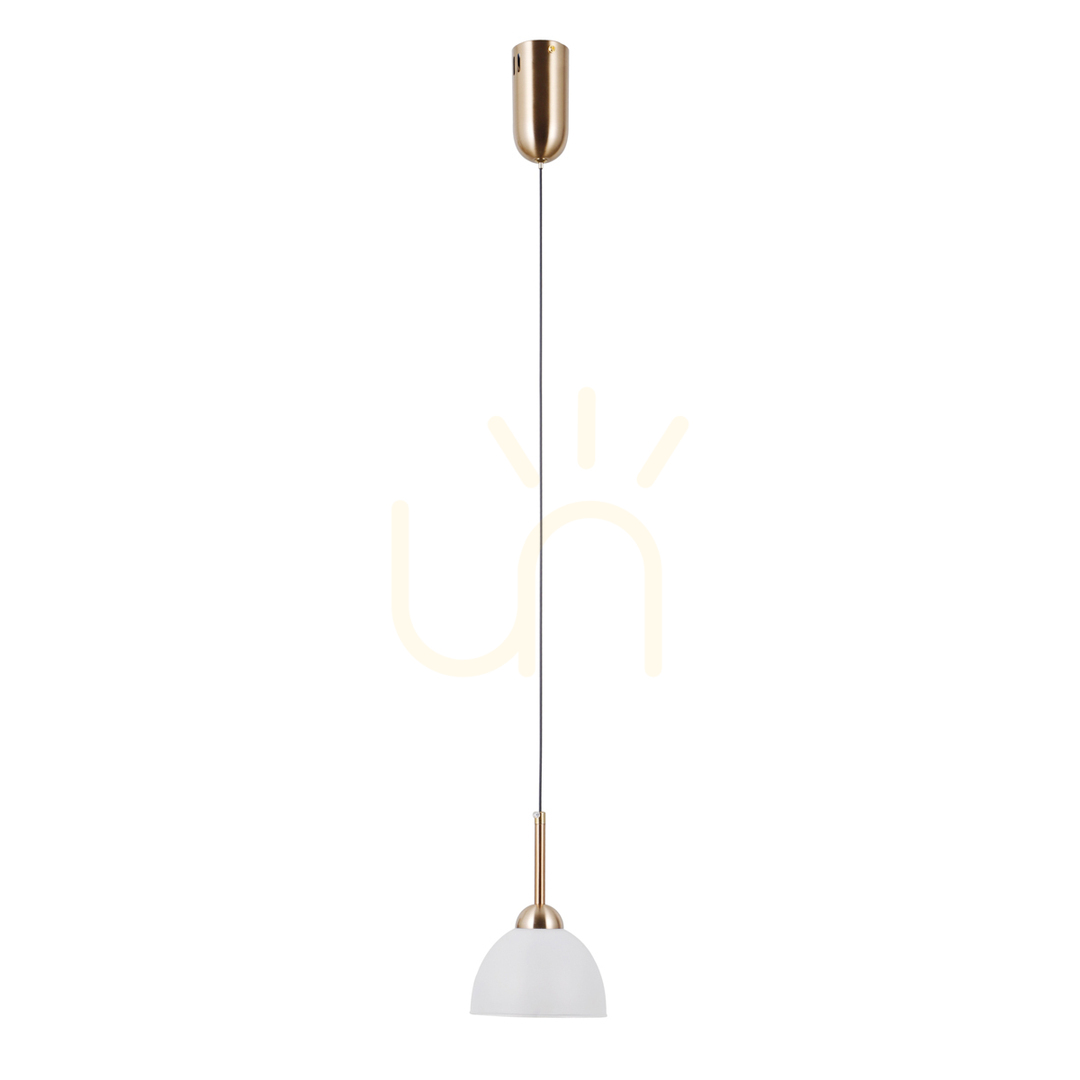 Kontrollera Italux Montiela LED pendellampa gyllene satin 13,5 cm PND-34374-1-HBR Italux Montiela LED pendellampa gyllene satin 13,5 cm PND-34374-1-HBR