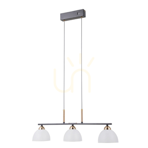 Italux Montiela LED-pendellampa med 3 ljus, svart med guldfärgade detaljer, PND-34374-3-BK small 0