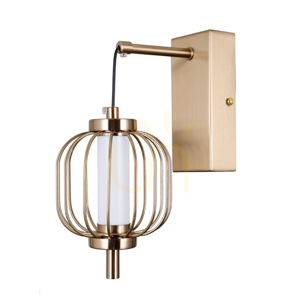 Kontrollera Italux vägglampa guld LED 3000K 4W WL-34405-1-HBR Italux vägglampa guld LED 3000K 4W WL-34405-1-HBR