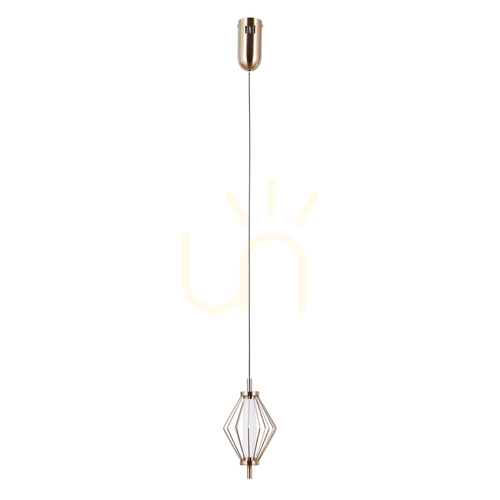 Kontrollera Italux Sevil LED pendellampa guld 12,5 cm 3000K PND-34403-1-HBR