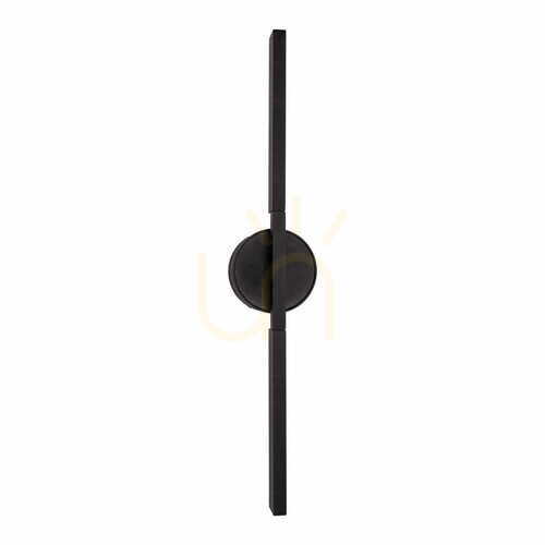 Kontrollera Vägglampa Max Light Merano II W0348 svart 45 cm LED