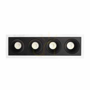 Infälld takarmatur Max Light Modular H180.03 vit aluminium 17,8 cm small 1