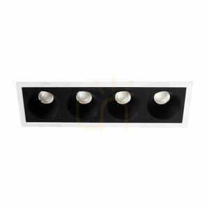 Infälld takarmatur Max Light Modular H180.03 vit aluminium 17,8 cm small 2