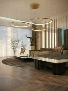 Pendant Light Max Light Cayenne P0604D brushed copper LED 94 cm small 1