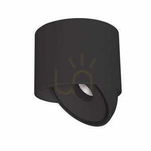 Plafond Max Light Vector C0266 svart aluminium LED 10W 11,5 cm small 0