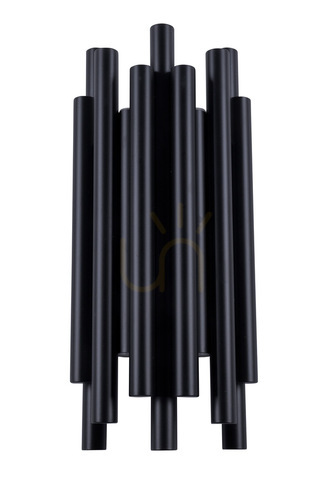 Kontrollera Vägglampa Max Light Organic svart LED dimbar W0286D