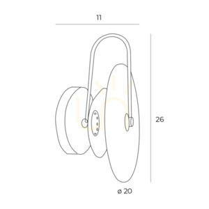Vägglampa Max Light Retro RE svart 16 cm LED 3W small 2