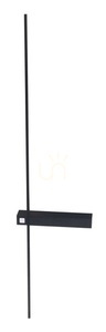 Vägglampa Max Light SABRE W0283 svart 91 cm LED dimbar IP23 small 2