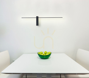 Vägglampa Max Light SABRE W0283 svart 91 cm LED dimbar IP23 small 4