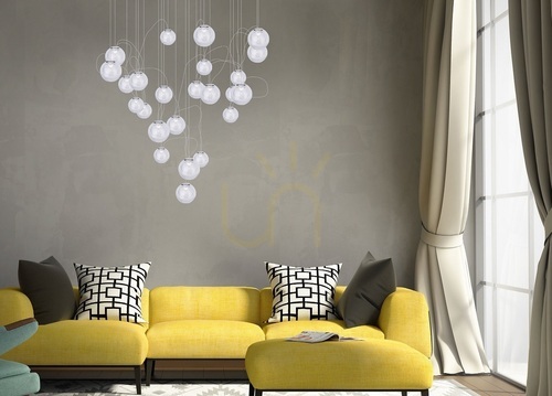 Kontrollera Pendant Light Max Light Zoe P0386 chrome 24-light 80 cm