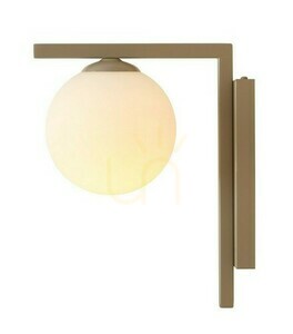 Aldex Zac beige vägglampa med glasskärm 14 cm E14 1038C17_2 small 0