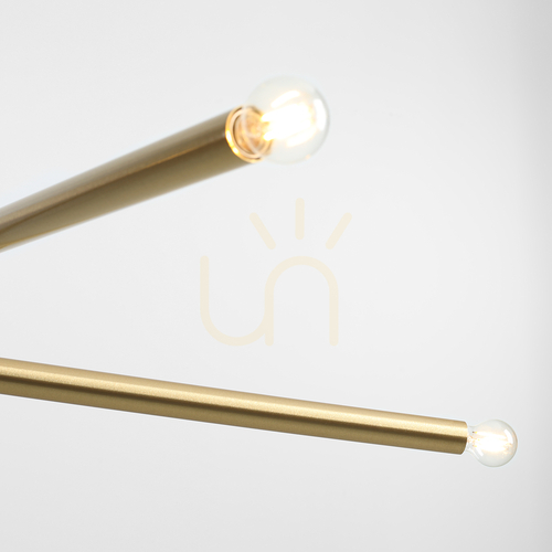Kontrollera Pendellampa Aldex Tubo 4 Brass mässing 4x E14 1072L40