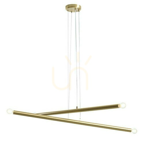 Kontrollera Pendant Light Aldex Tubo 4 Brass 1072L40