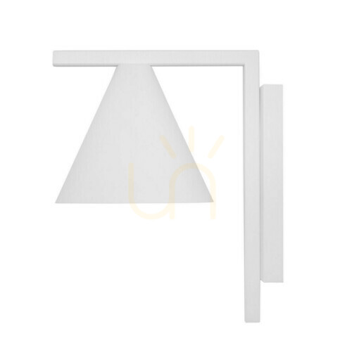 Kontrollera Vägglampa Aldex Form vit metall 1108C