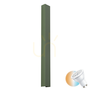 Vägglampa Thoro FREYA 90 olivgrön stål GU10 TH.340 small 0