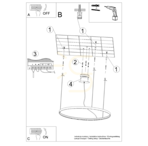 RIO 78 beige LED 3000K ljuskrona small 10