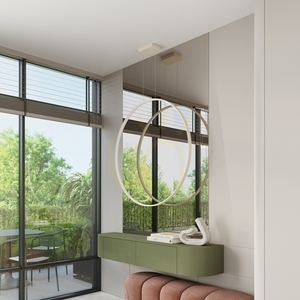 RIO 78 beige LED 4000K taklampa small 13