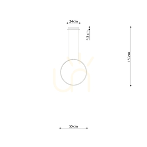 RIO 55 grön oliv LED 3000K taklampa small 8