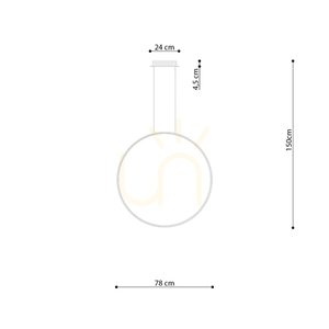 RIO 78 grön oliv LED 4000K taklampa small 8